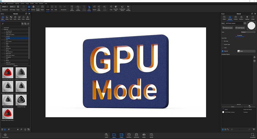 GPU カット素材